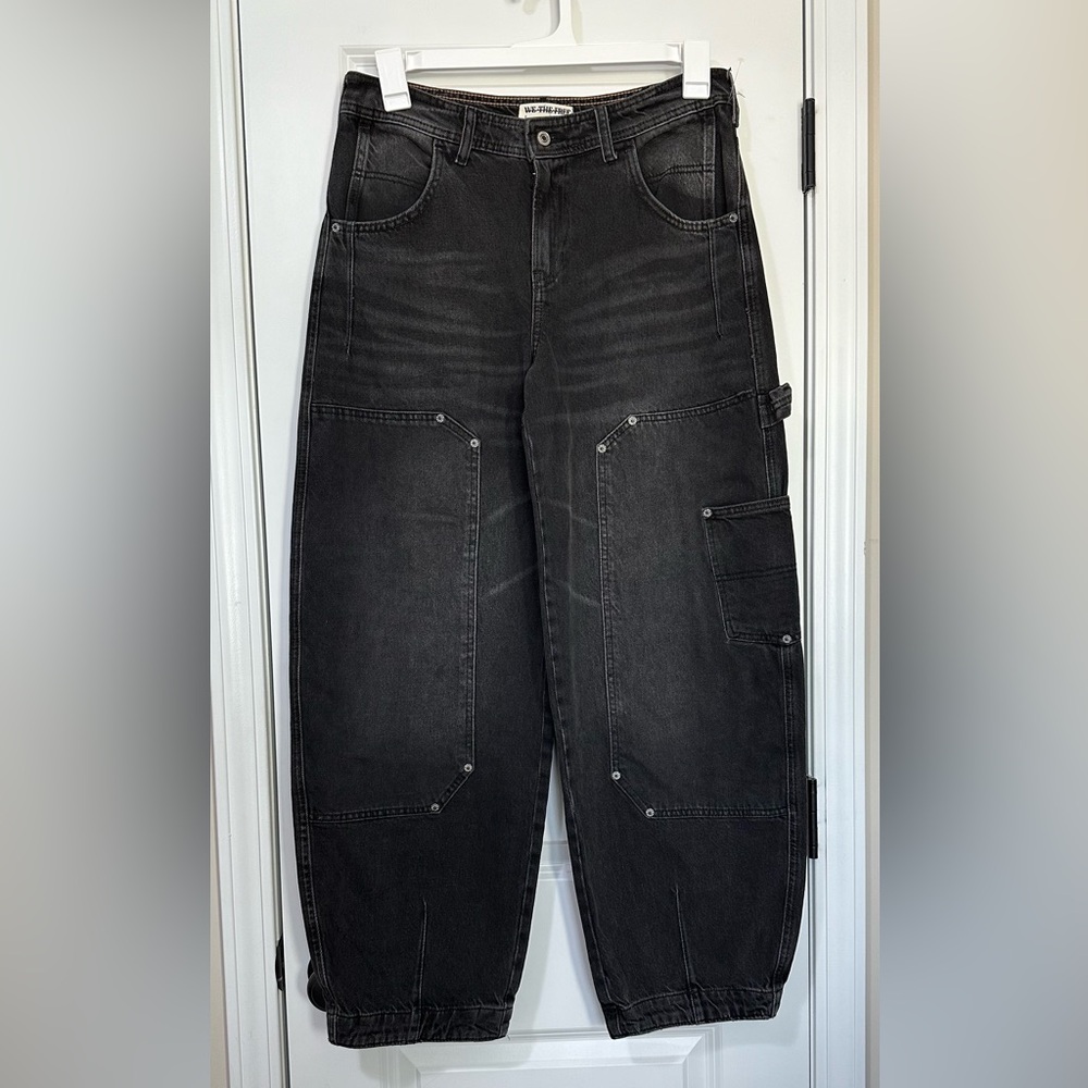 Free People We The Free Loren High Rise Carpenter Barrel Jeans Size 28 NWT - Picture 2 of 15